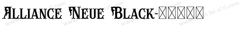 Alliance Neue Black字体转换